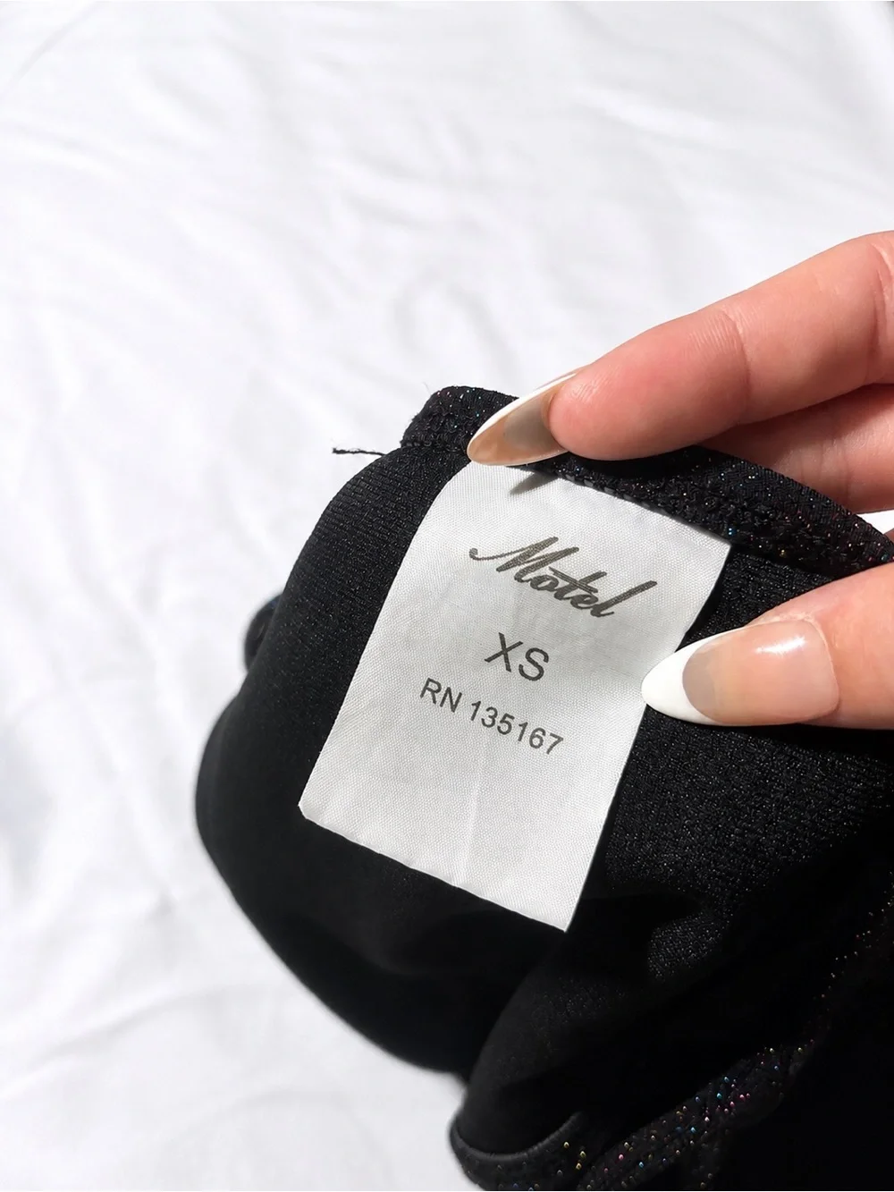 Motel Rocks Black Sparkle One-Piece Swimsuit